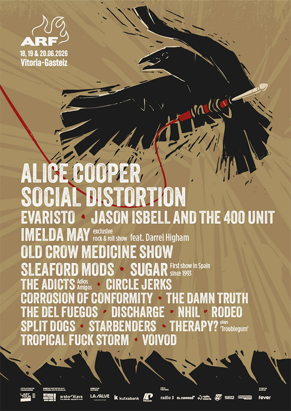 Azkena Rock Festival 2026 Cartel: Alice Cooper y Social Distortion y más confirmados