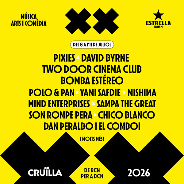 Cruïlla 2026 Cartel