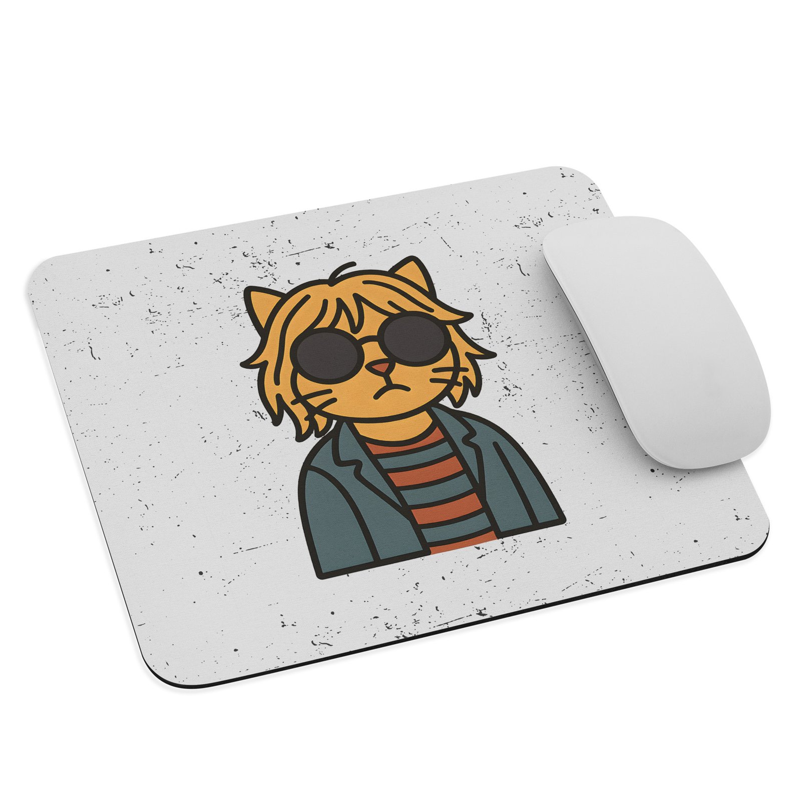 Alfombrilla de ratón – Gato Grunge