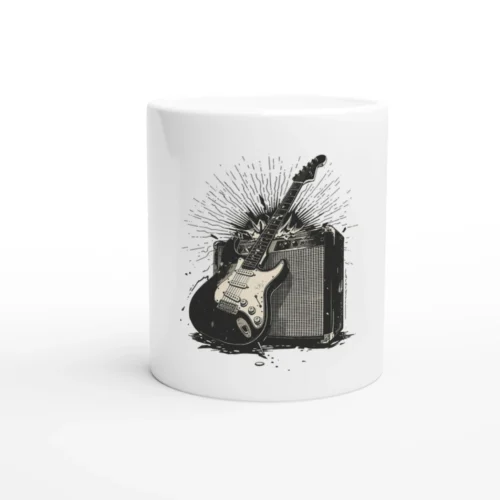 Taza de Cerámica Premium – Guitar & Amp