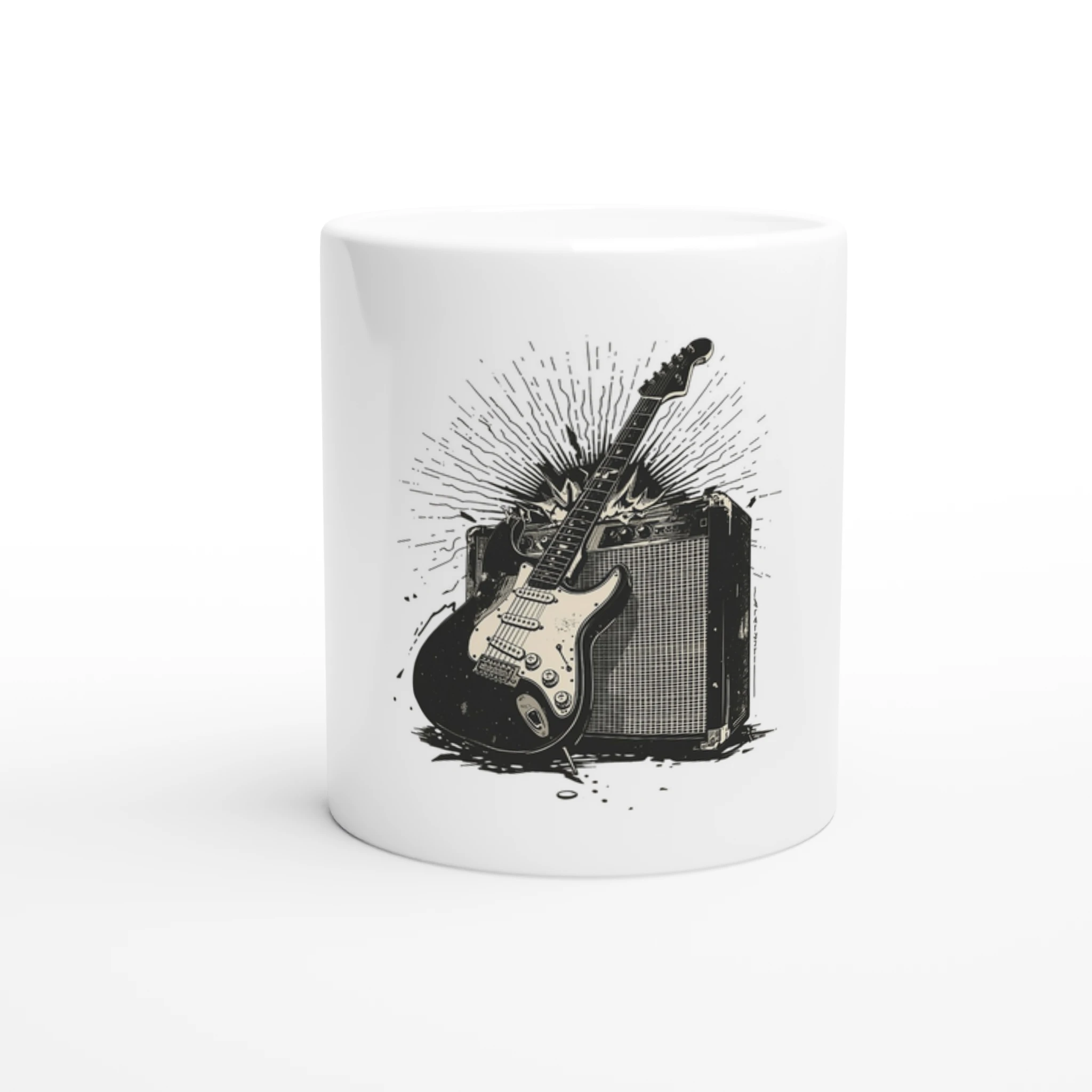Taza de Cerámica Premium – Guitar & Amp