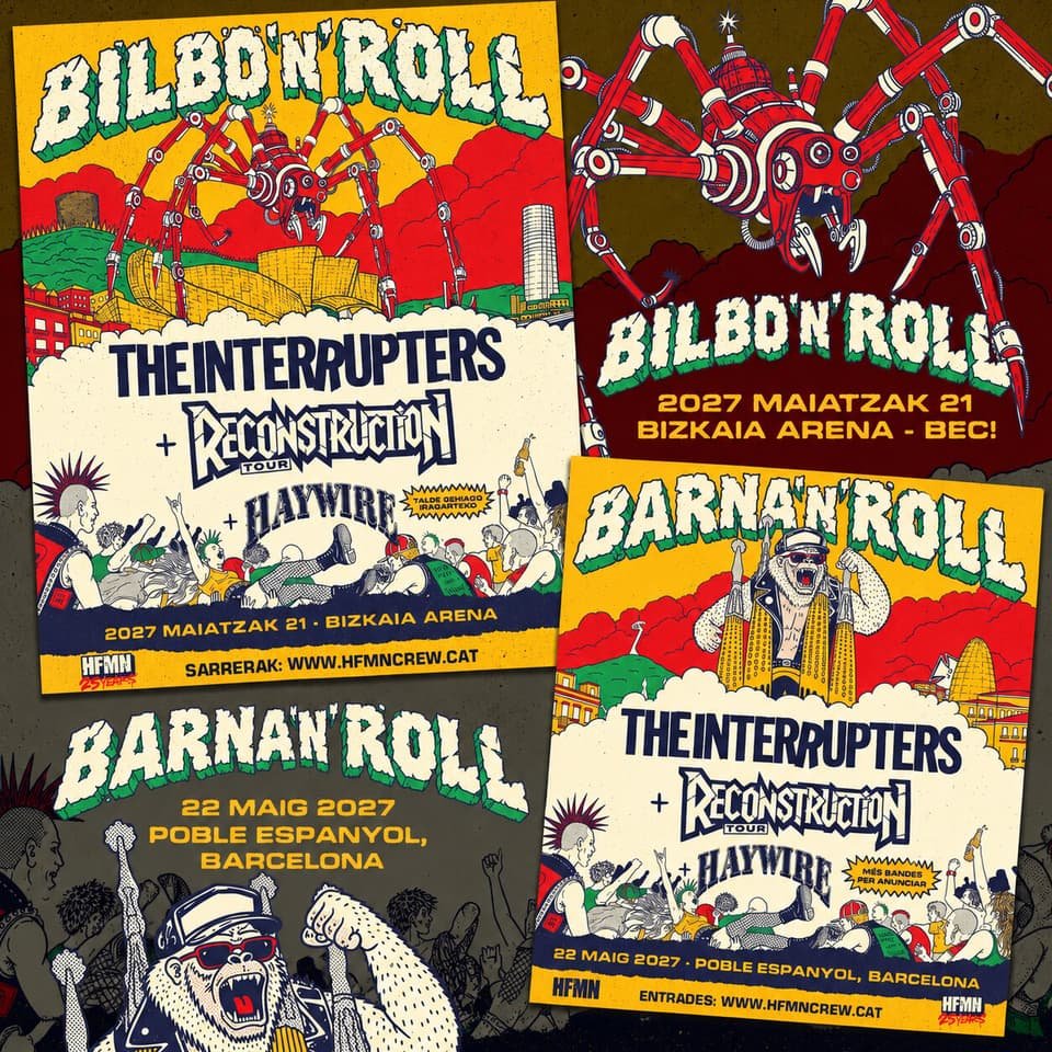 Barna’n’Roll vuelve en 2027 y Bilbao estrena Bilbo’n’Roll con The Interrupters Barna’n’Roll vuelve en 2027 y Bilbao estrena Bilbo’n’Roll con The Interrupters